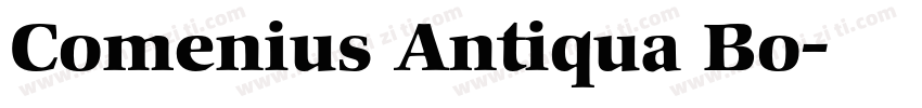 Comenius Antiqua Bo字体转换